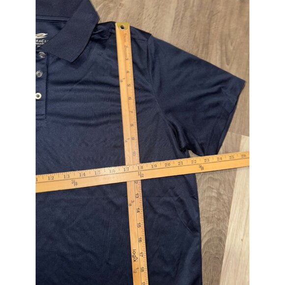 UltraClub Cool & Dry Navy Polo Shirt L Ladies 100% Polyester - Picture 5 of 6